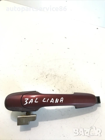 Външна дръжка задна лява врата червена за Suzuki Liana 1.4 Ddis (2004)