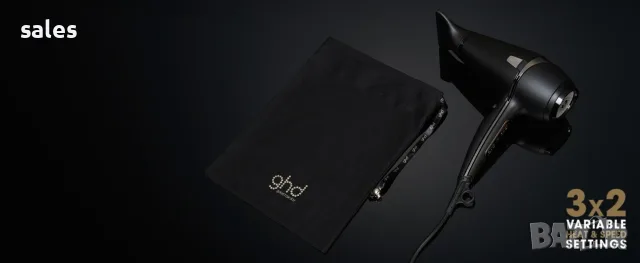 Сешоар ghd Air в черно - салонно покритие, 2 пъти по-бързо сушене, намалено накъдряне , снимка 3 - Сешоари - 55499683