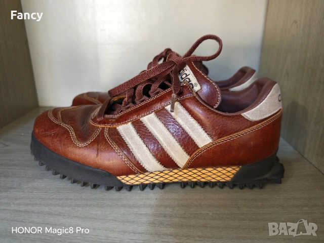 Страхотни кожени маратонки Adidas Marathon 40 номер , снимка 4 - Маратонки - 55181938