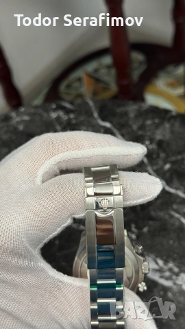Мъжки часовник Rolex Cosmograph Daytona Steel Black Diamond Dial, снимка 4 - Мъжки - 55272887
