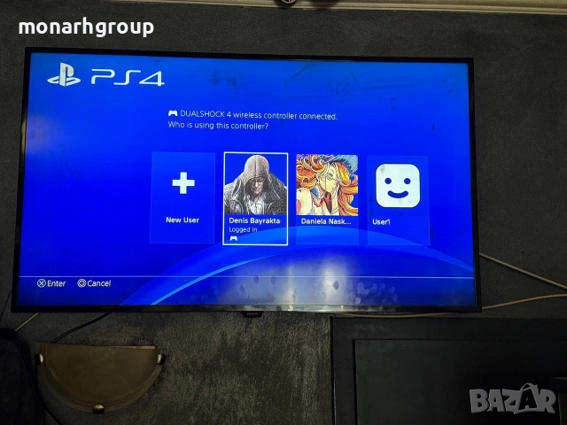 Playstation 4 slim/500GB/+2бр джойстици/Захранващ кабел/+HDIM кабел, снимка 4 - PlayStation конзоли - 55087607