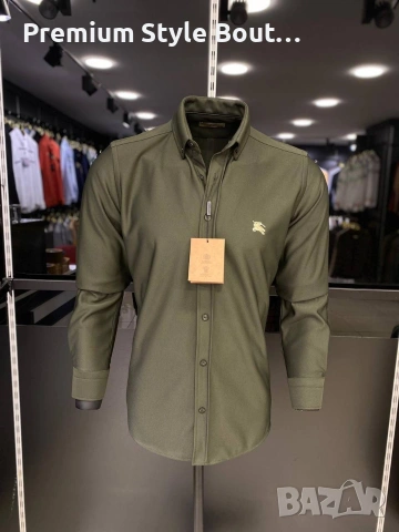 мъжки ризи lacoste Hugo boss emporio armani Burberry , снимка 7 - Ризи - 54057445