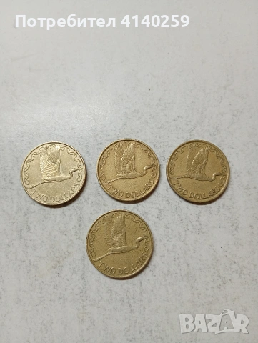 НОВА ЗЕЛАНДИЯ МОНЕТИ 2 ДОЛАРА 