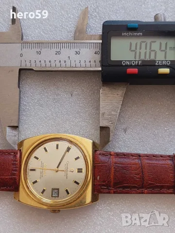 men's watch Omega constellation cal.1001/Омега Консталейшен хронометър 1969,злато стомана, снимка 8 - Мъжки - 55299961