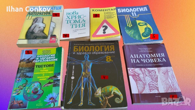 Различни учебници и книги, свързани с обучението и образованието