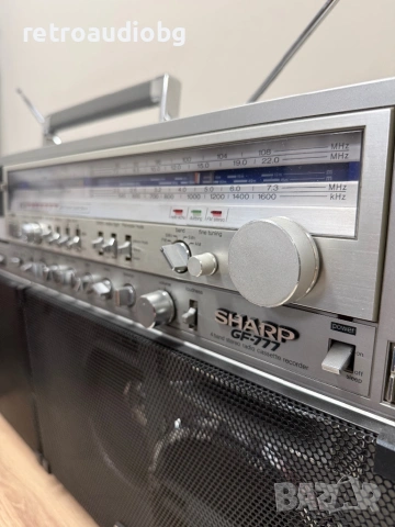 🔈Ретро радиокасетофон SHARP GF 777 Boombox🔈, снимка 4 - Радиокасетофони, транзистори - 54638205