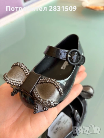 Балеринки Mini Melissa - Размер 19/20, снимка 2 - Бебешки обувки - 55086443