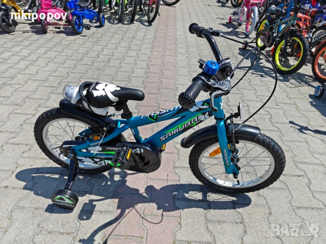 BG Детски велосипед 16" SAMURAJ син, снимка 2 - Велосипеди - 54334310
