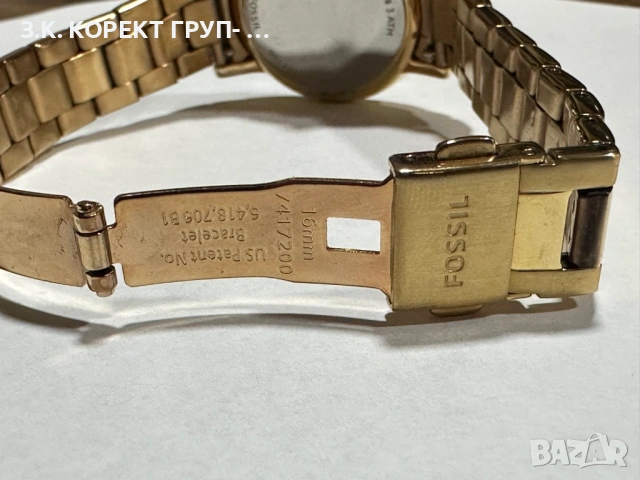 Дамски часовник Fossil ES4288 – 34 мм, Rose Gold, с кутия, снимка 4 - Дамски - 54782350