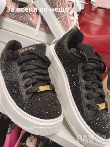 Guess Дамски Маратонки С Кристали👟Дамски Спортни Обувки С Камъни Гес - 2 Налични Цвята Код A1591, снимка 2 - Маратонки - 55356422
