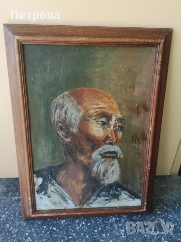 Стара маслена картина масло върху платно 