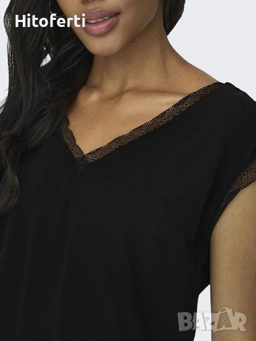 ONLY ONLJASMINA V NECK, снимка 2 - Тениски - 55228596