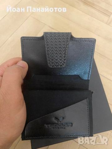 Тъмно син колан и визитник Teodor, снимка 8 - Колани - 54204154