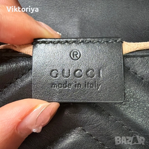 Чисто нова! Малка черна чанта Gucci, снимка 3 - Чанти - 54470158