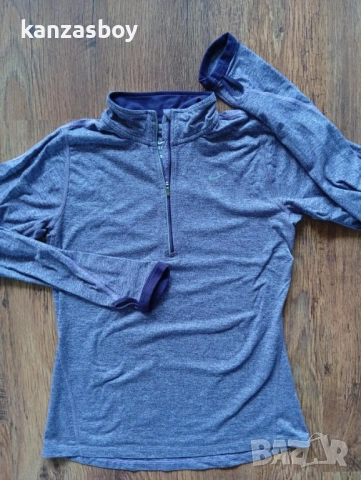 NIKE Dark Purple Heather Quarter Zip - дамска блуза р-р S, снимка 6 - Блузи с дълъг ръкав и пуловери - 54555494