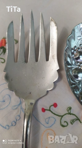 Английски посребрени прибори за сервиране, снимка 3 - Прибори за хранене, готвене и сервиране - 54058177