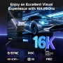 Нов UGREEN DisplayPort кабел 16K 80Gbps 90 L-образен конектор FreeSync G-Sync HDR за гейминг монитор, снимка 2