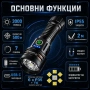 Професионален прожектор 3000 лумена YEMAO Хибриден Лазерен LED USB-C за лов риболов туризъм палатка, снимка 2
