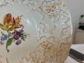 Рядък Meissen с медено златист кант ръчно декорирана, снимка 5
