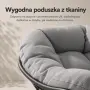Люлеещ се стол / люлеещо се кресло с възглавница, графит, снимка 7