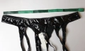 XL/2XL iEFiEL нови с етикет лачени прашки с вградени жартиери за чорапи, снимка 7