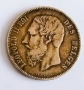 Рядка Сребърна монета от Белгия 5 Франка 1869 година. Уникално Състояние. , снимка 1