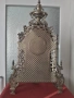 Голям каминен часовник от бронз, снимка 12