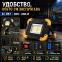 Преносима работна сервизна акумулаторна LED лампа фенер за къмпинг лов, снимка 3