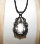 925 Сребърно колие с планински кристал 38 карата подходящо за подарък, снимка 1