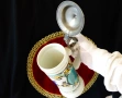 Порцеланова халба с капак от калай 30 см.,Art Nouveau. , снимка 13
