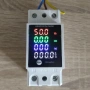 Монофазен цифров електромер 100A DIN шина с цветен LED дисплей 6 в 1, снимка 10