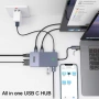 USB докинг станция Giq USB C Hub USB 3.0 към Dual HDMI VGA адаптер за три дисплея и монитори , снимка 6
