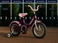 НОВ детски велосипед Leader Princess 12 Pink/Purple - БЕЗПЛАТНА ДОСТАВКА, снимка 2