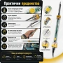 Електрически поялник с терморегулатор за запояване електроника хоби спойки ремонт платки нов модел, снимка 4
