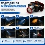 Акумулаторен LED челник COBA High Light Head Lamp с 18650 батерия Type-C зареждане и дисплей, снимка 4