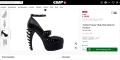 "Gothic Pumps" High Heel black by Ocultica Spine Гигър, готик+подарък!к обувки на висок ток, снимка 2