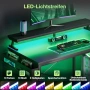 L бюро Coleshome LED 120x80 с контакти черно, снимка 4