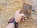 Ръчно изработен мъжки кожен портфейл , снимка 1