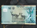 Банкнота - Намибия - 10 долара UNC | 2021г., снимка 2