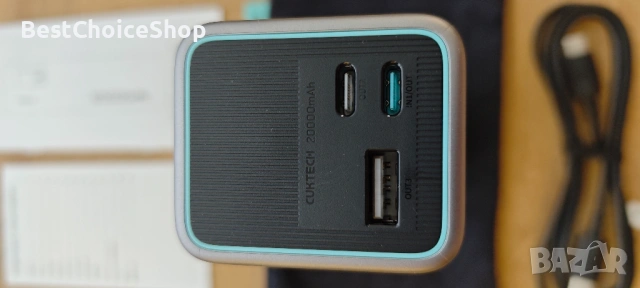 външна батерия (power bank) CUKTECH - капацитет 20 000 mAh и максимална изходна мощност от 85W, снимка 3 - Външни батерии - 54904014
