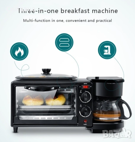 Многофункционална Печка, тостер фурна и кафемашина , снимка 12 - Печки, фурни - 54065581