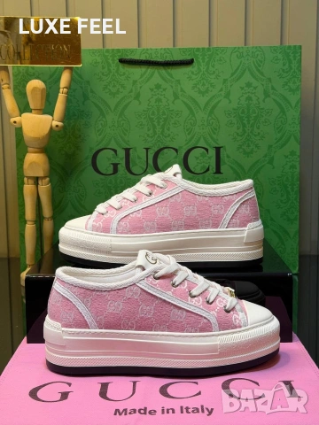 GUCCI ⚜️Дамски Кецове , снимка 6 - Кецове - 54432391