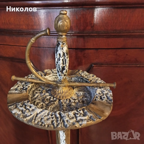 Пепелник рапира, месинг, снимка 2 - Други ценни предмети - 55102107