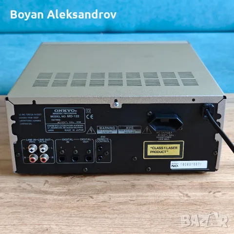 Аудиофилски MiniDisc плеър Onkyo MD-122 с оригинално дистанционно, снимка 10 - Декове - 55568830