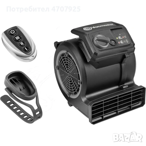 Vacmaster AM1202R Cardio54 фитнес вентилатор, с дистанционно управление, велосипеден вентилатор, без