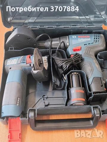 Нов, оригинален винтоверт Bosch GSR 120-LI, 12V/ъглошлайф Bosch GWS 12V-76 no, снимка 5 - Винтоверти - 55102619