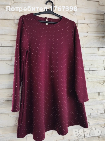 дамска рокля в цвят бордо мл-15евро 