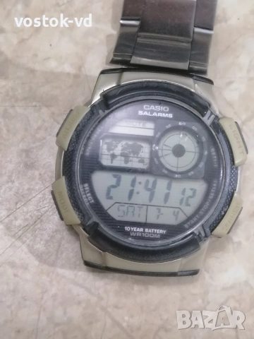 CASIO 5 ALARMS- МЪЖКИ ЧАСОВНИК РАБОТЕЩ , снимка 11 - Антикварни и старинни предмети - 55157483