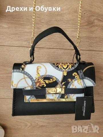 Нова дамска чанта естествена кожа ALVIERO RODRIGUEZ  Made in Italy , снимка 2 - Чанти - 54634896