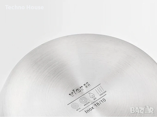 Vier индукционна тенджера за готвене CI16, неръждаема стомана, 1,5 литра, сребрист, снимка 3 - Съдове за готвене - 54222965